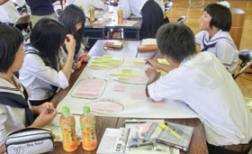 みやづ環の地域づくり行動計画作成に高校生も参加